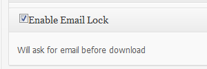 Admin Option for Email Lock / How to Enable Email Lock for a Package