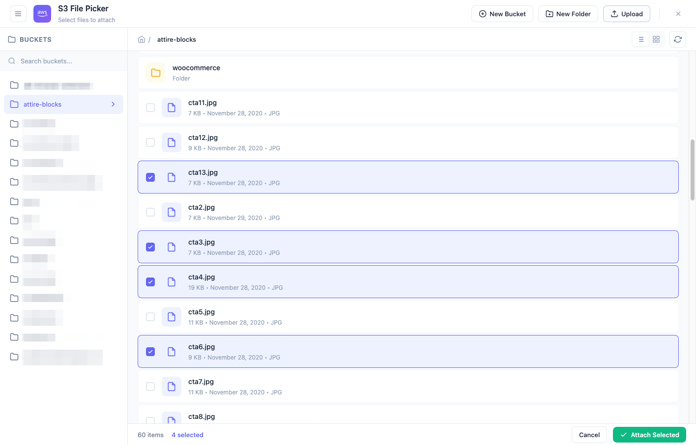Amazon S3 Explorer and File Picker