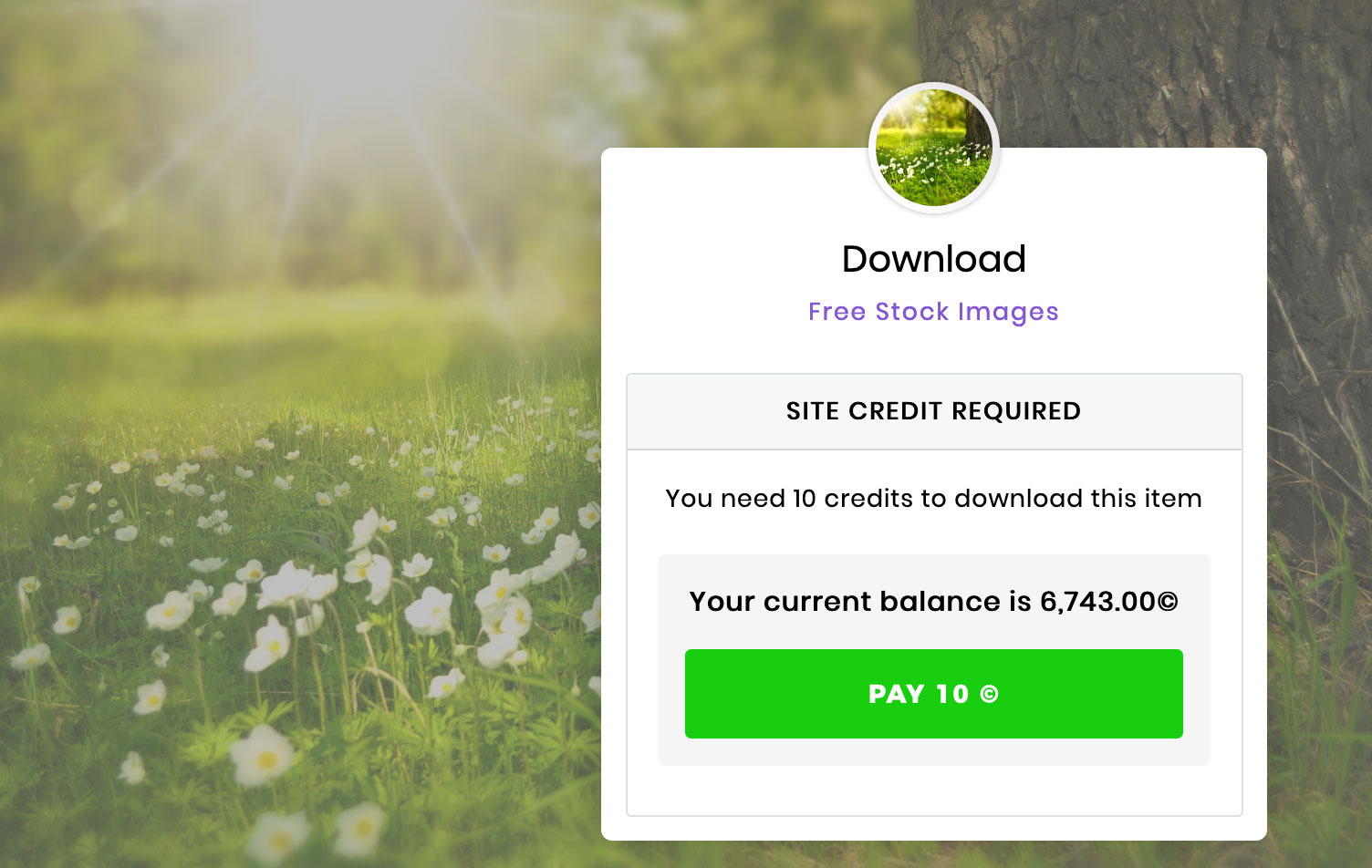 Site credit is required to download