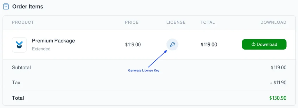 WordPress Download Manager - Generate License Key