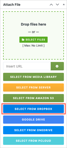 Dropbox Explorer Button