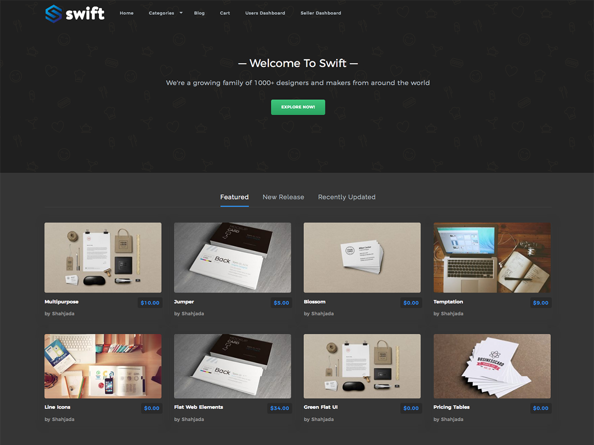 Swift – WordPress Themes for Selling Digital Products