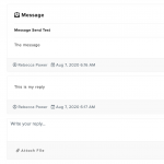 WordPress Private Message Frontend Message View