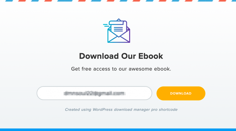 Subscribe To Download Option Embedded on Page