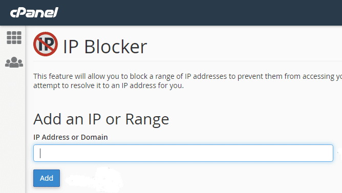 Blocking IP Addresses with cPanel