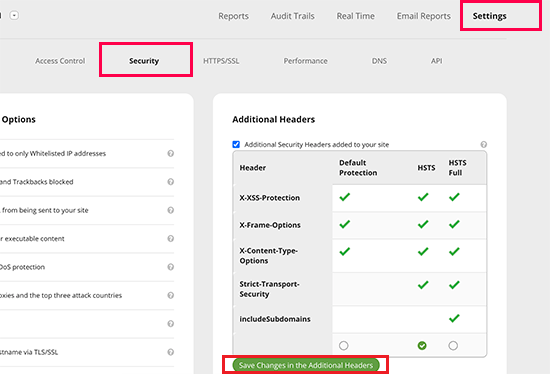 Adding HTTP security headers with Sucuri