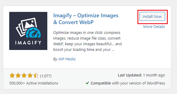 Use webP images in WordPress with Imagify
