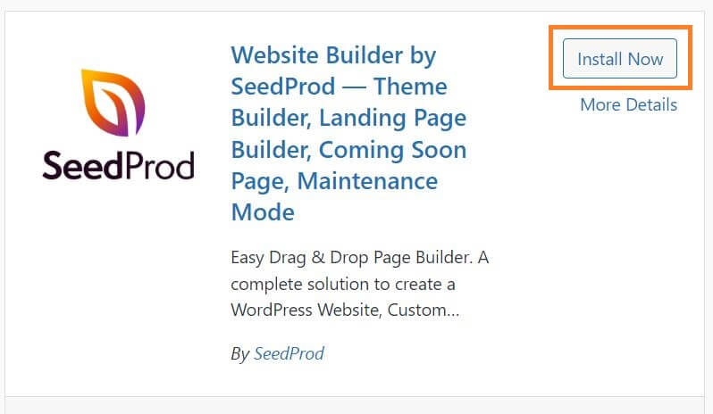 SeedProd plugin