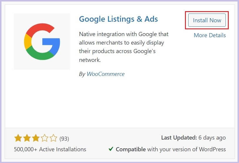 Google Listing and ads plugin