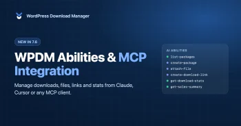 WPDM Abilities and MCP Integration: manage WordPress downloads, files, links and stats from Claude, Cursor or any MCP client