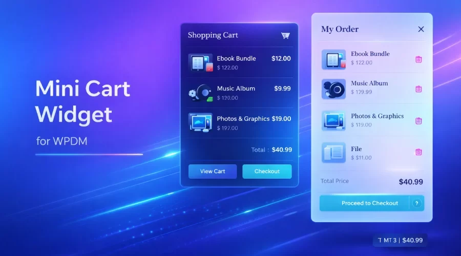 WPDM Mini Cart Widget